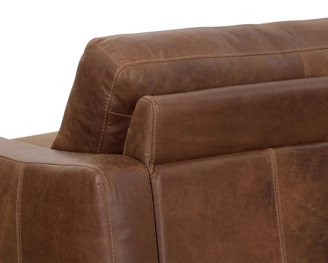 Sunpan Rafael Sofa Lucia Tobacco Leather