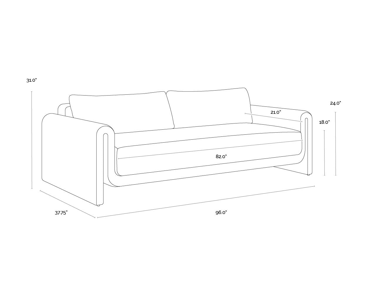 Sunpan Tibi Sofa