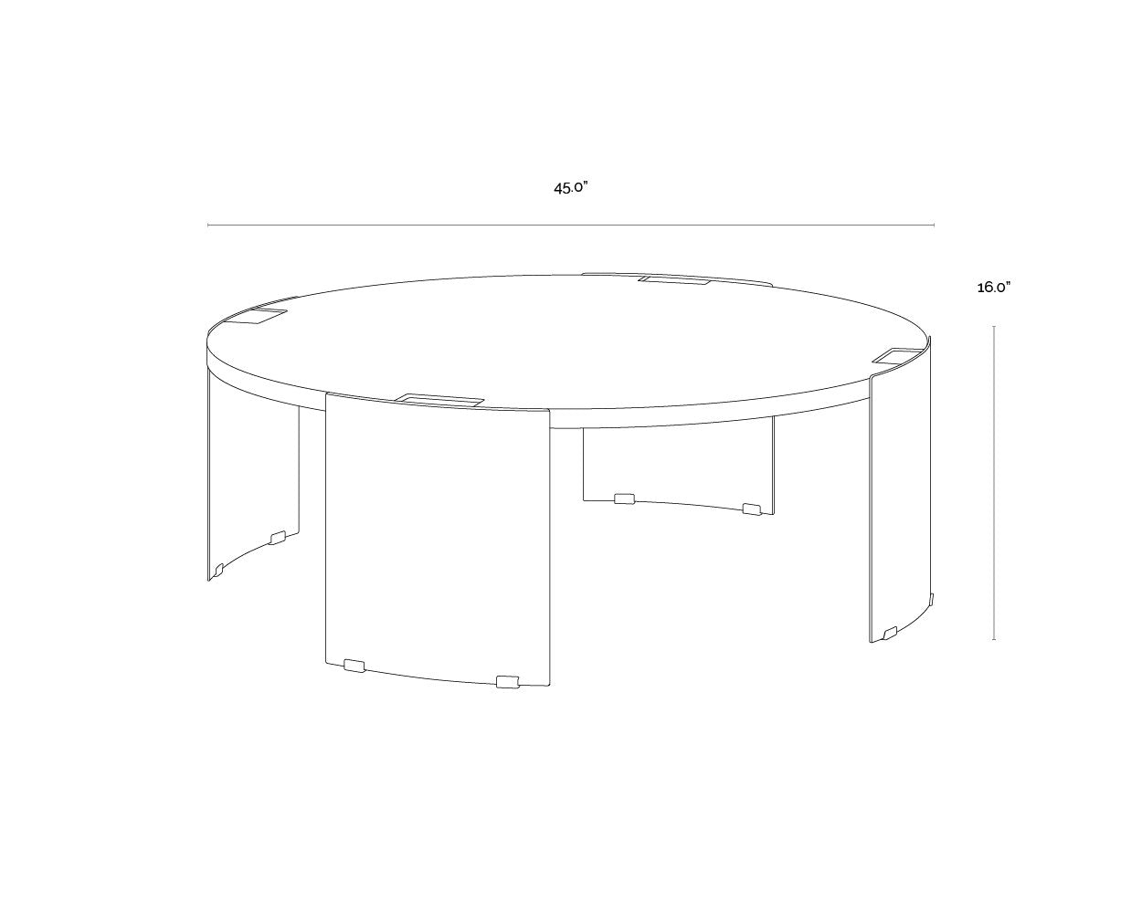 Sunpan Gallus Coffee Table