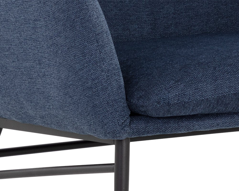 Sunpan Kasen Lounge Chair Belfast Navy
