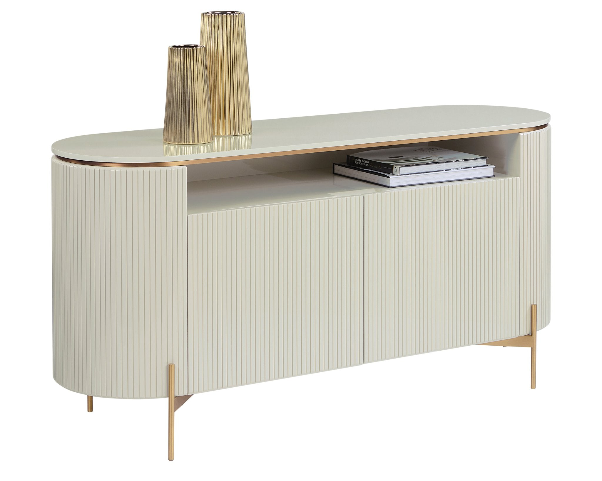 Sunpan Paloma Sideboard High Gloss Cream