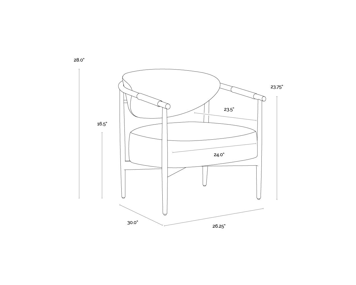 Sunpan Heloise Lounge Chair