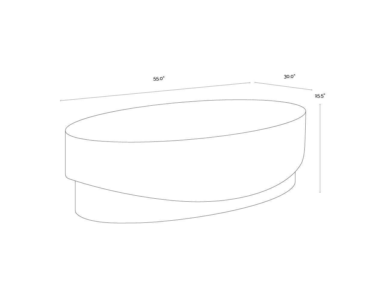 Sunpan Leda Coffee Table