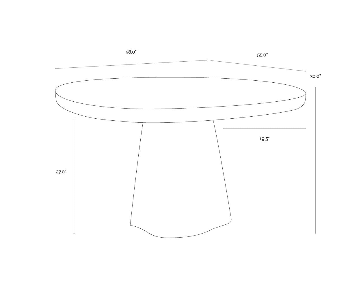 Sunpan Celica Dining Table
