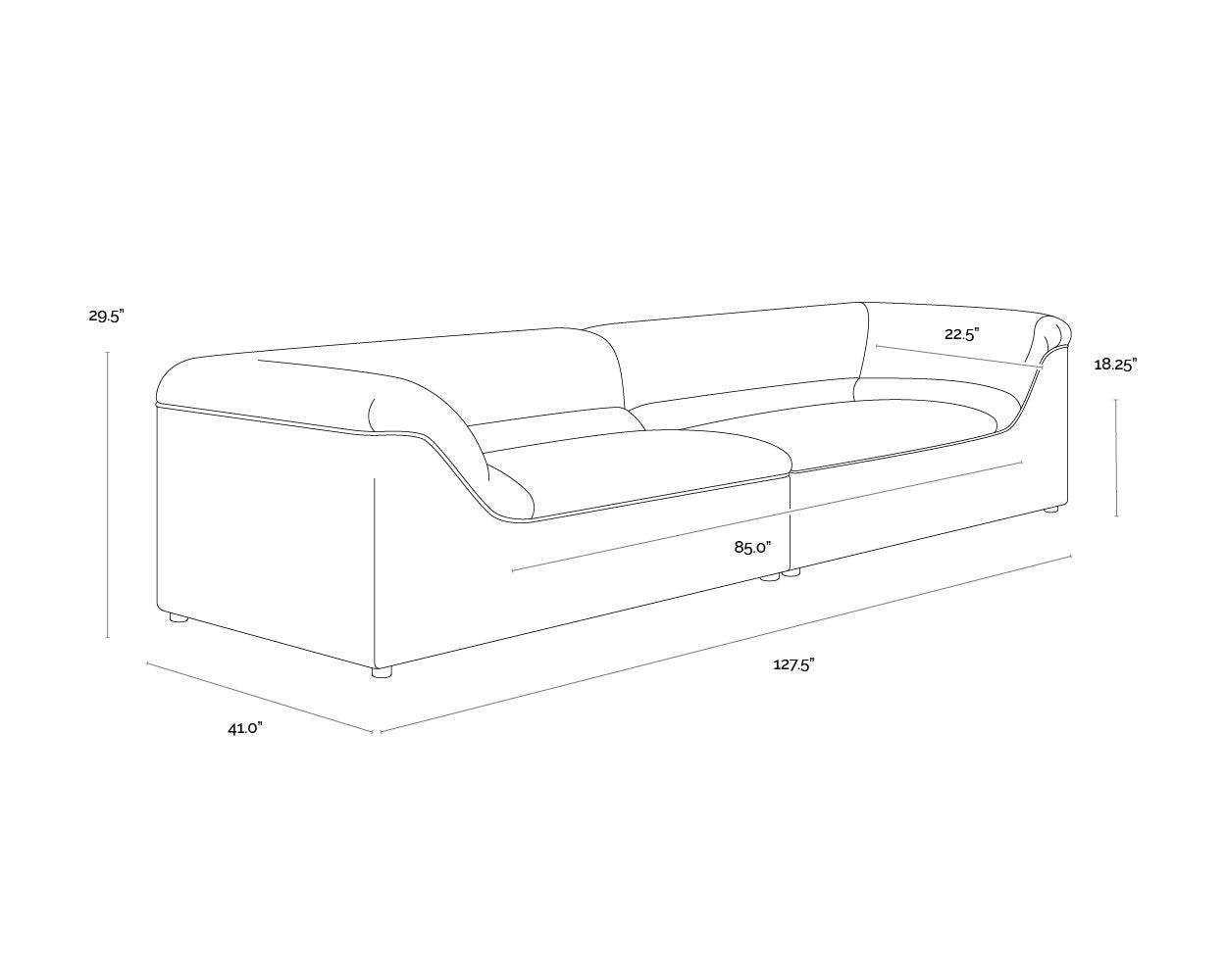 Sunpan Gladys Sofa