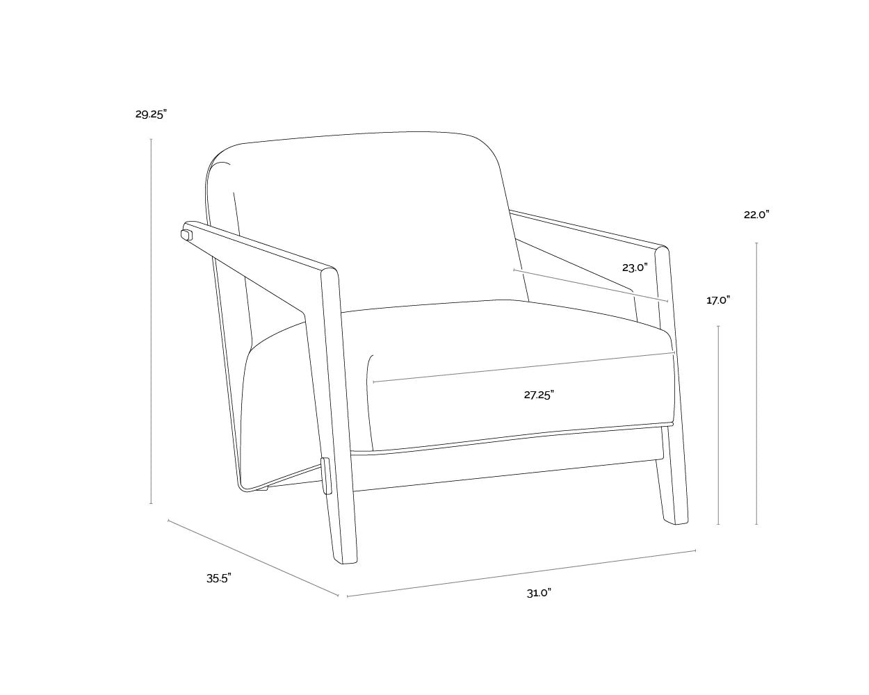 Sunpan Bosco Lounge Chair
