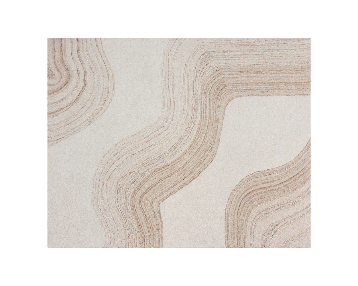 Sunpan Sanibel Hand Tufted Rug Ivory / Beige