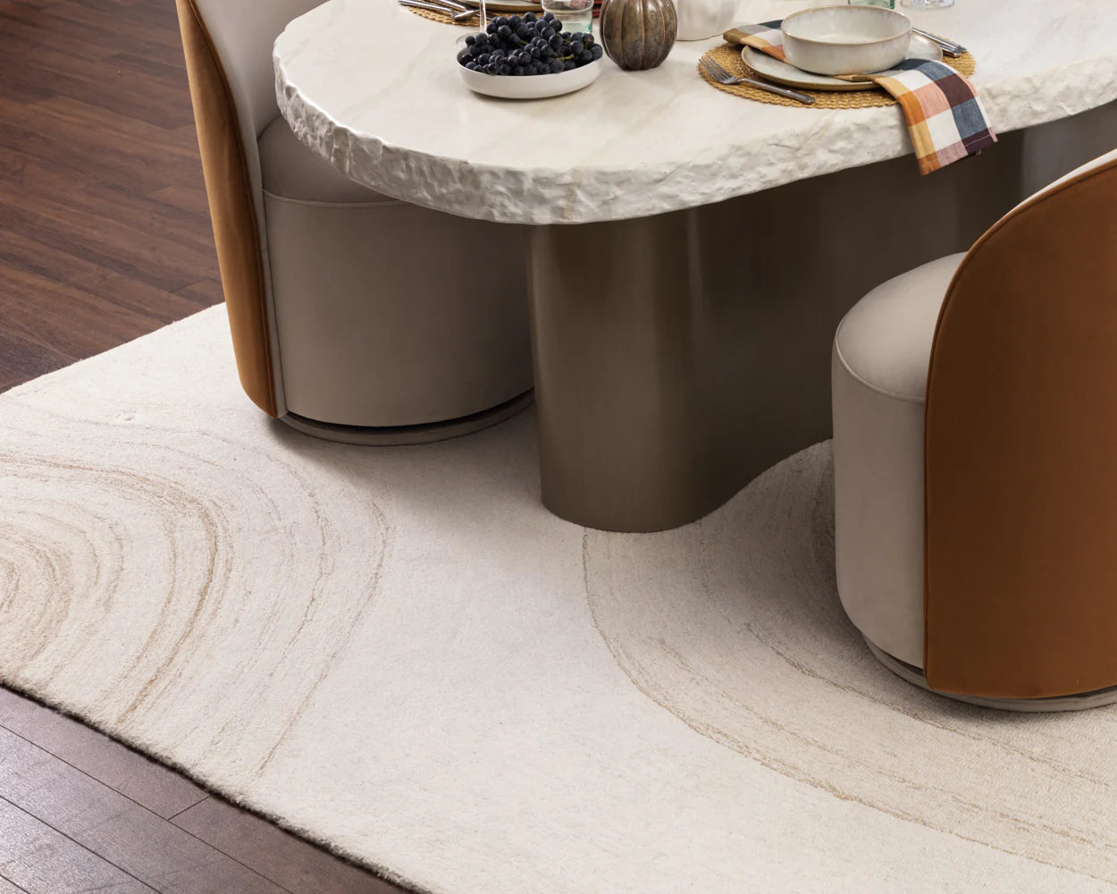 Sunpan Sanibel Hand Tufted Rug Ivory / Beige