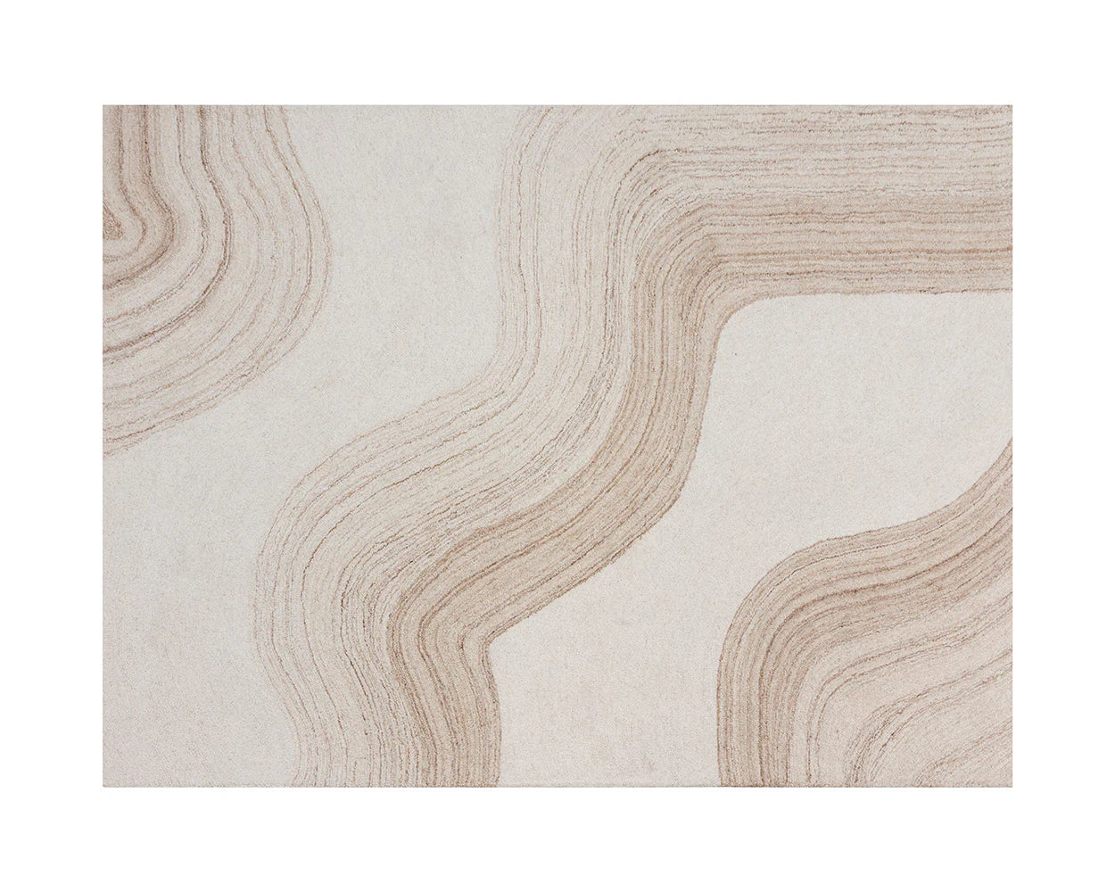 Sunpan Sanibel Hand Tufted Rug Ivory / Beige