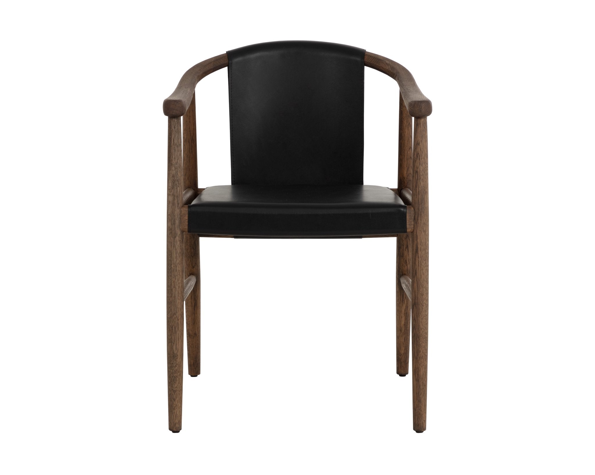 Sunpan Aran Dining Armchair Onyx Leather
