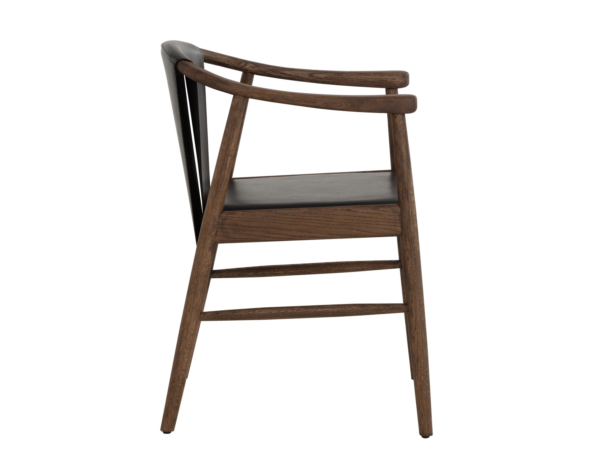 Sunpan Aran Dining Armchair Onyx Leather