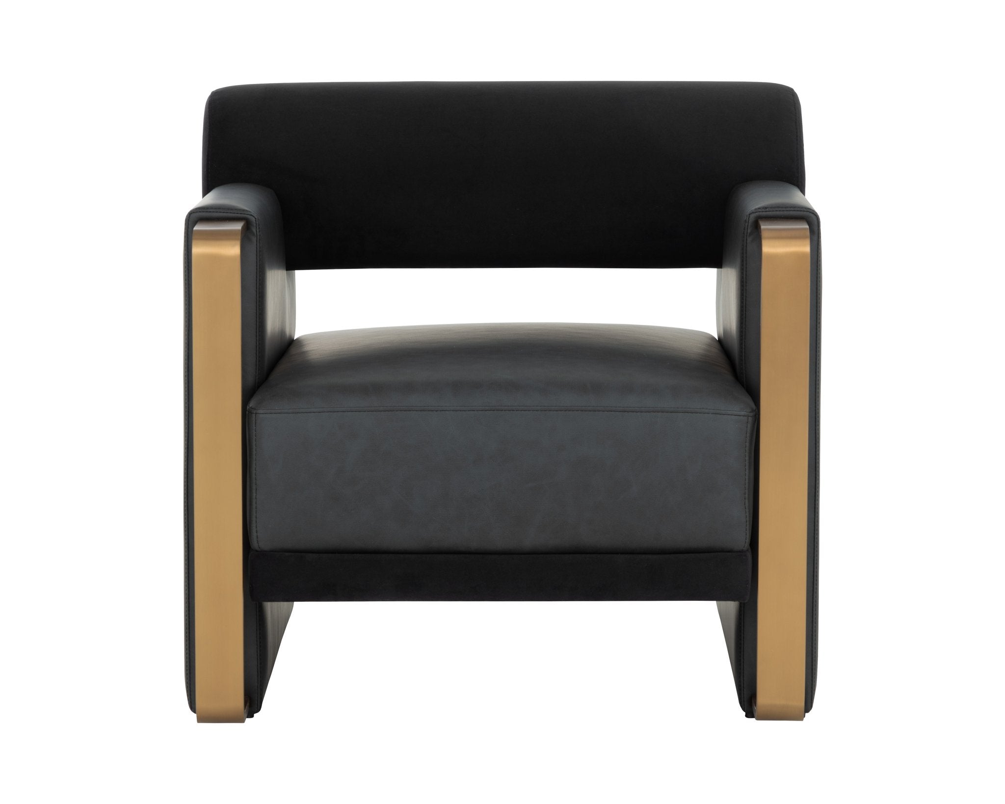Sunpan Edgar Lounge Chair Bravo Black / Abbington Black