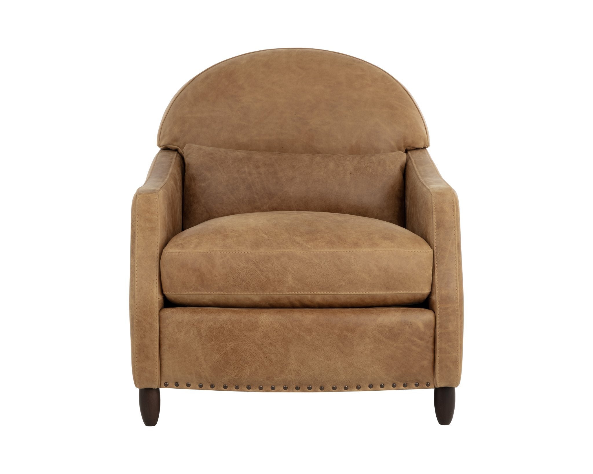 Sunpan Cynthia Lounge Chair Camel Leather