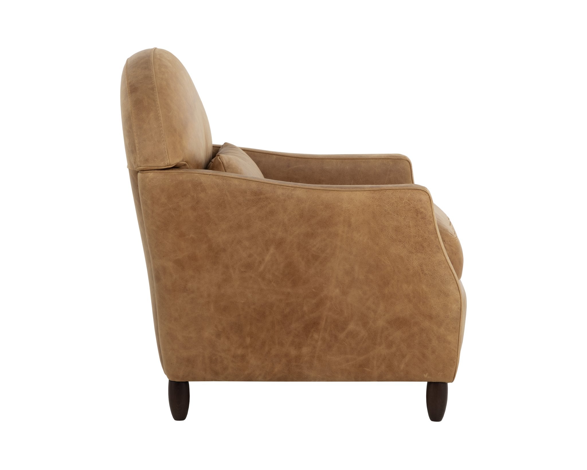 Sunpan Cynthia Lounge Chair Camel Leather