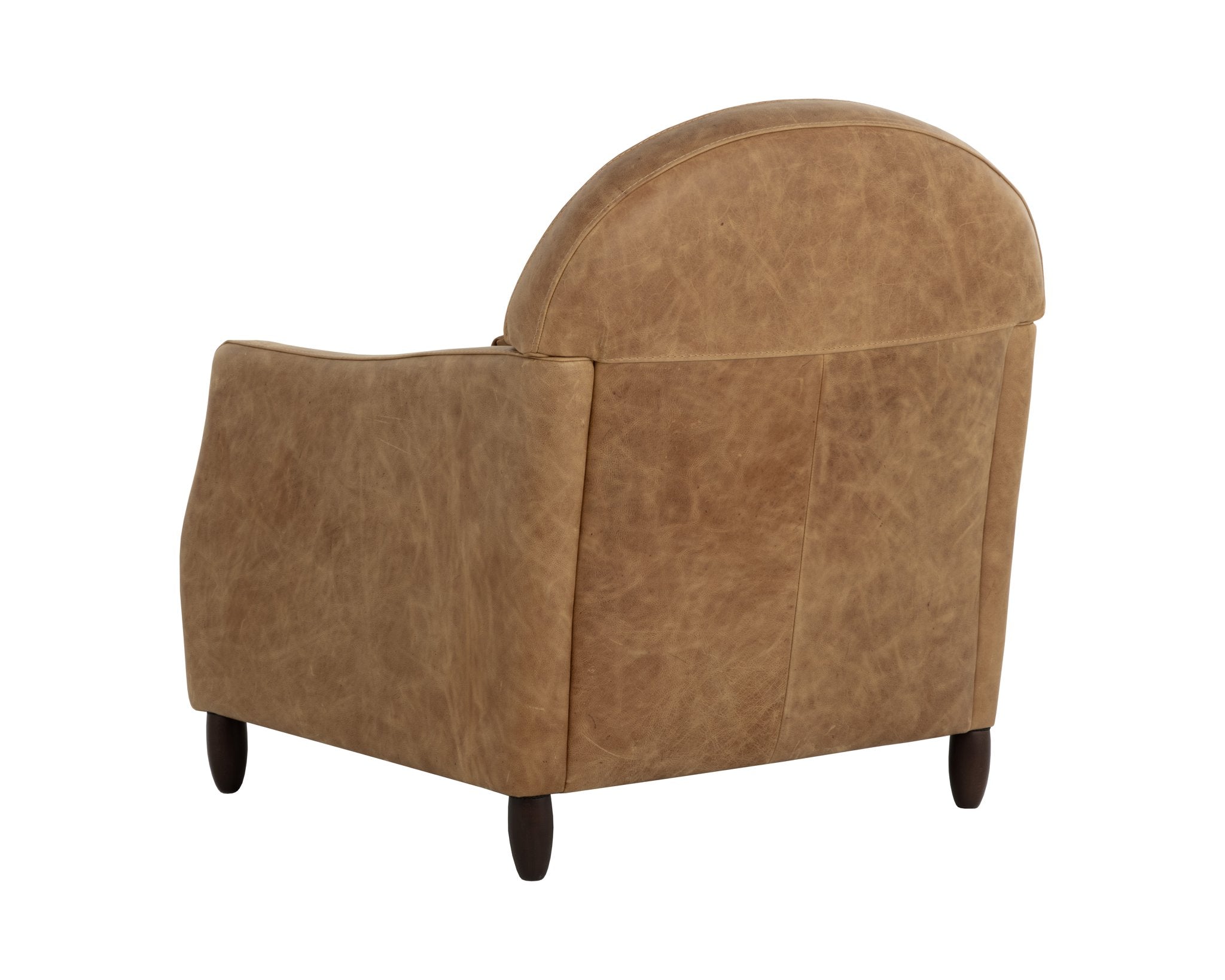 Sunpan Cynthia Lounge Chair Camel Leather