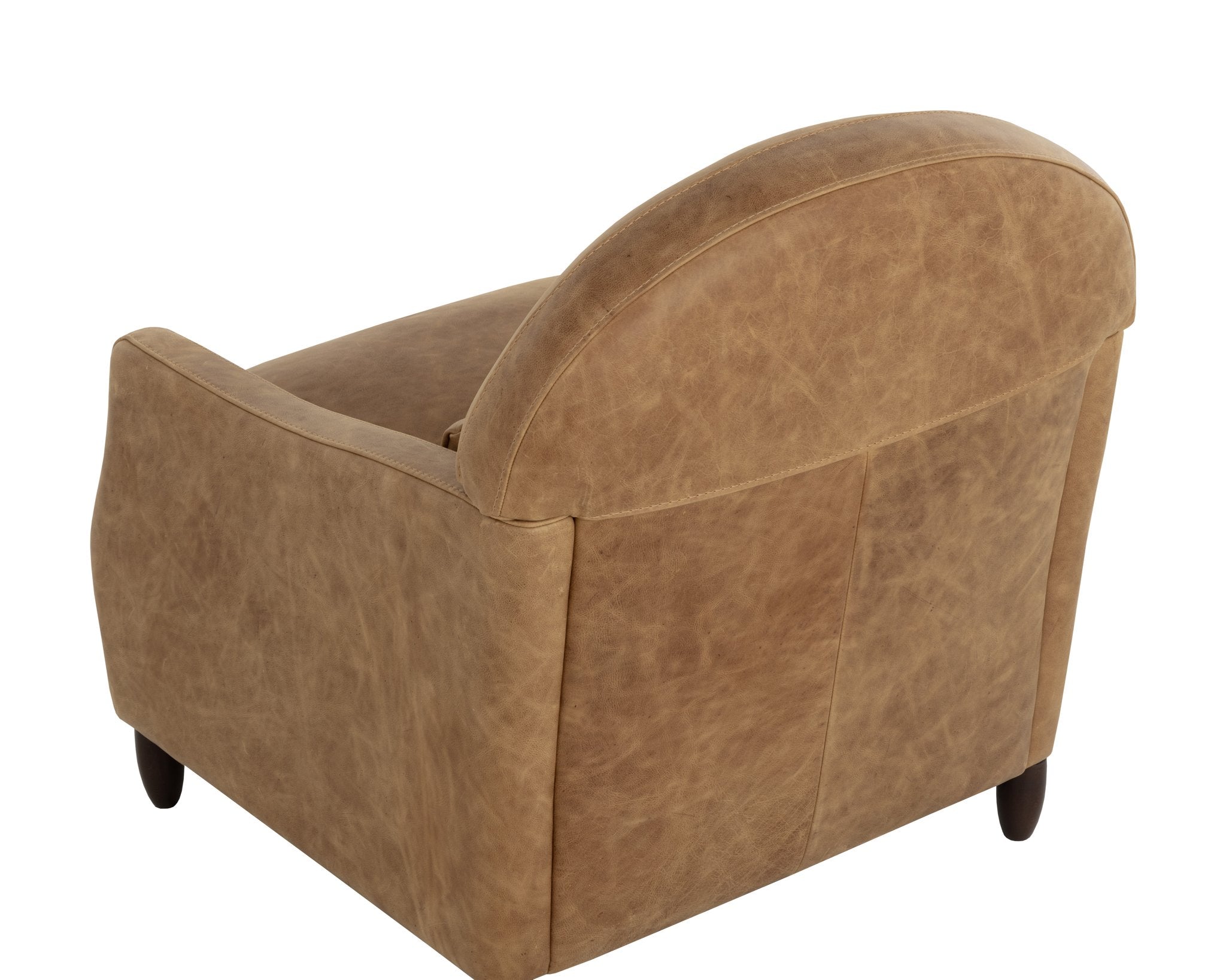 Sunpan Cynthia Lounge Chair Camel Leather