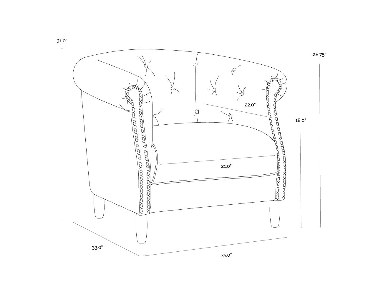 Sunpan Marjorie Lounge Chair