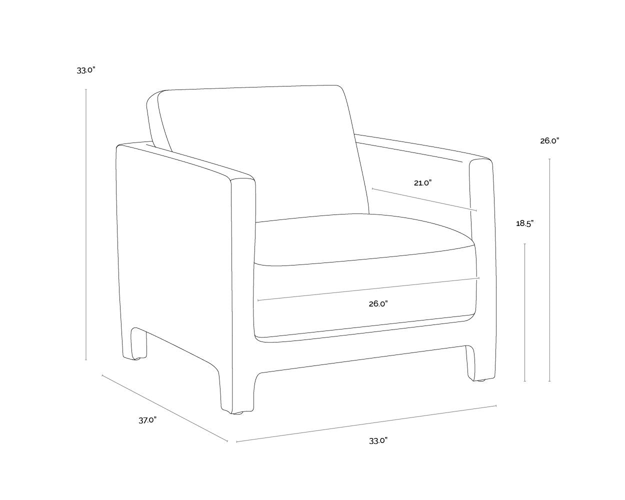 Sunpan Rodney Lounge Chair