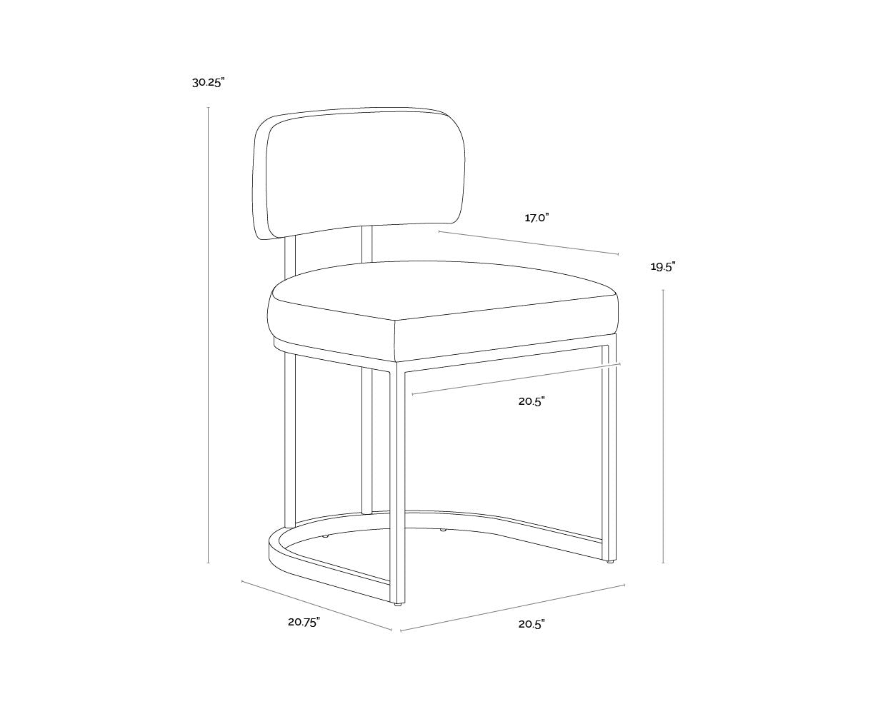 Sunpan Larissa Dining Chair