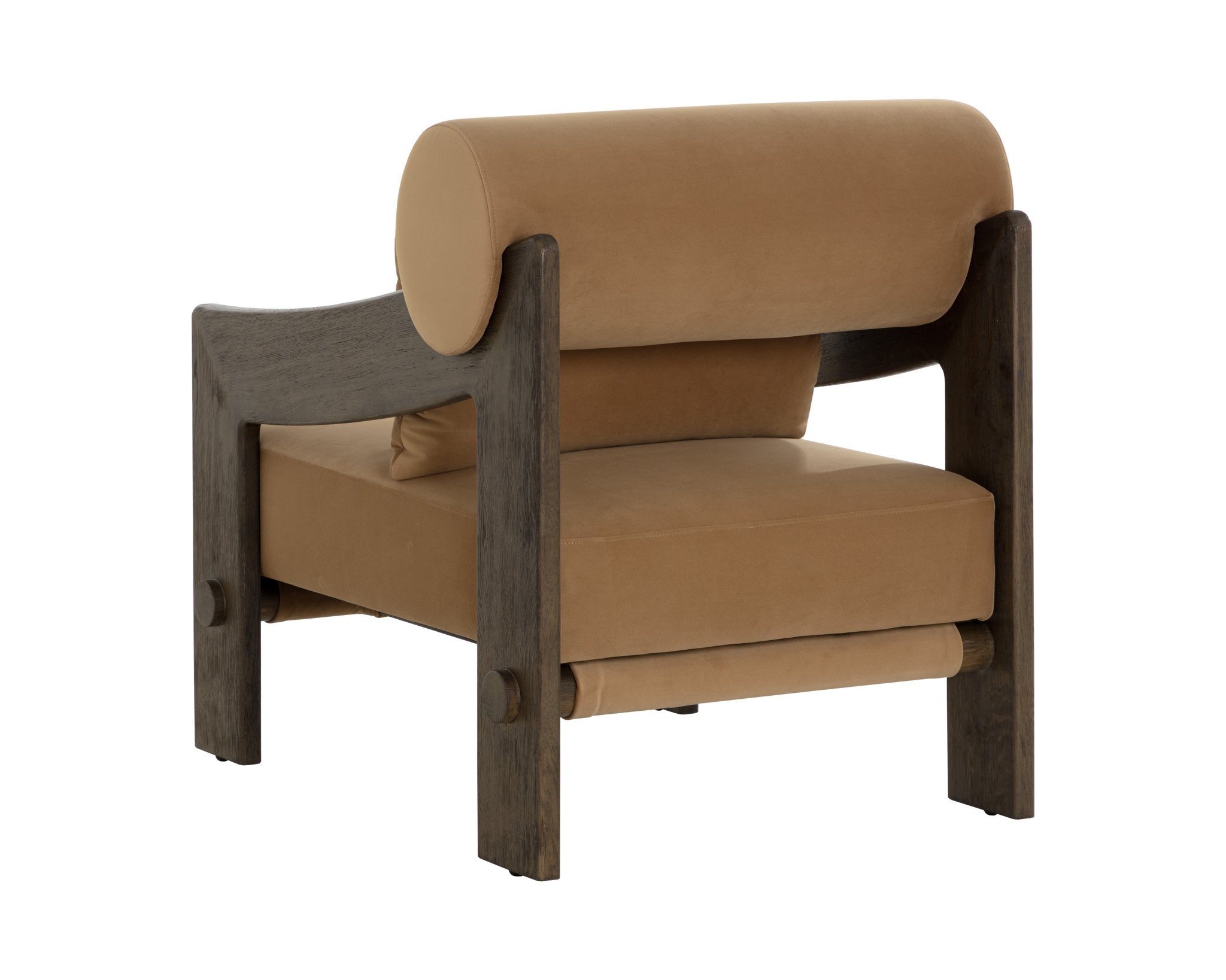 Sunpan Reizo Lounge Chair Distressed Brown Kona Camel