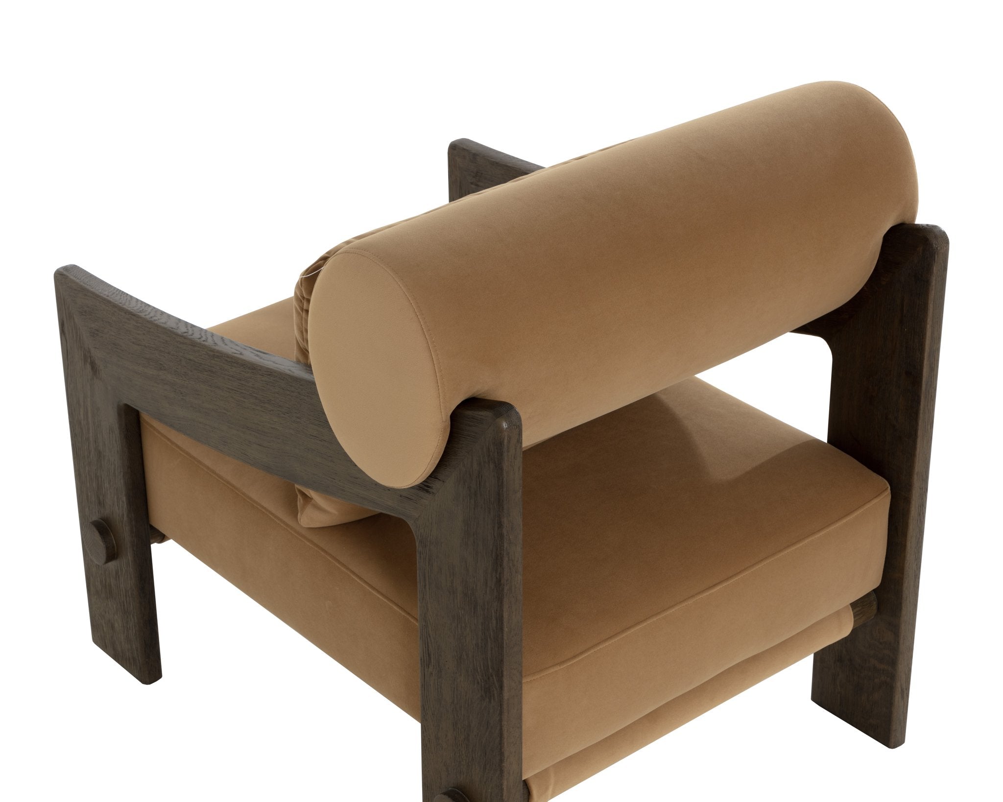 Sunpan Reizo Lounge Chair Distressed Brown Kona Camel