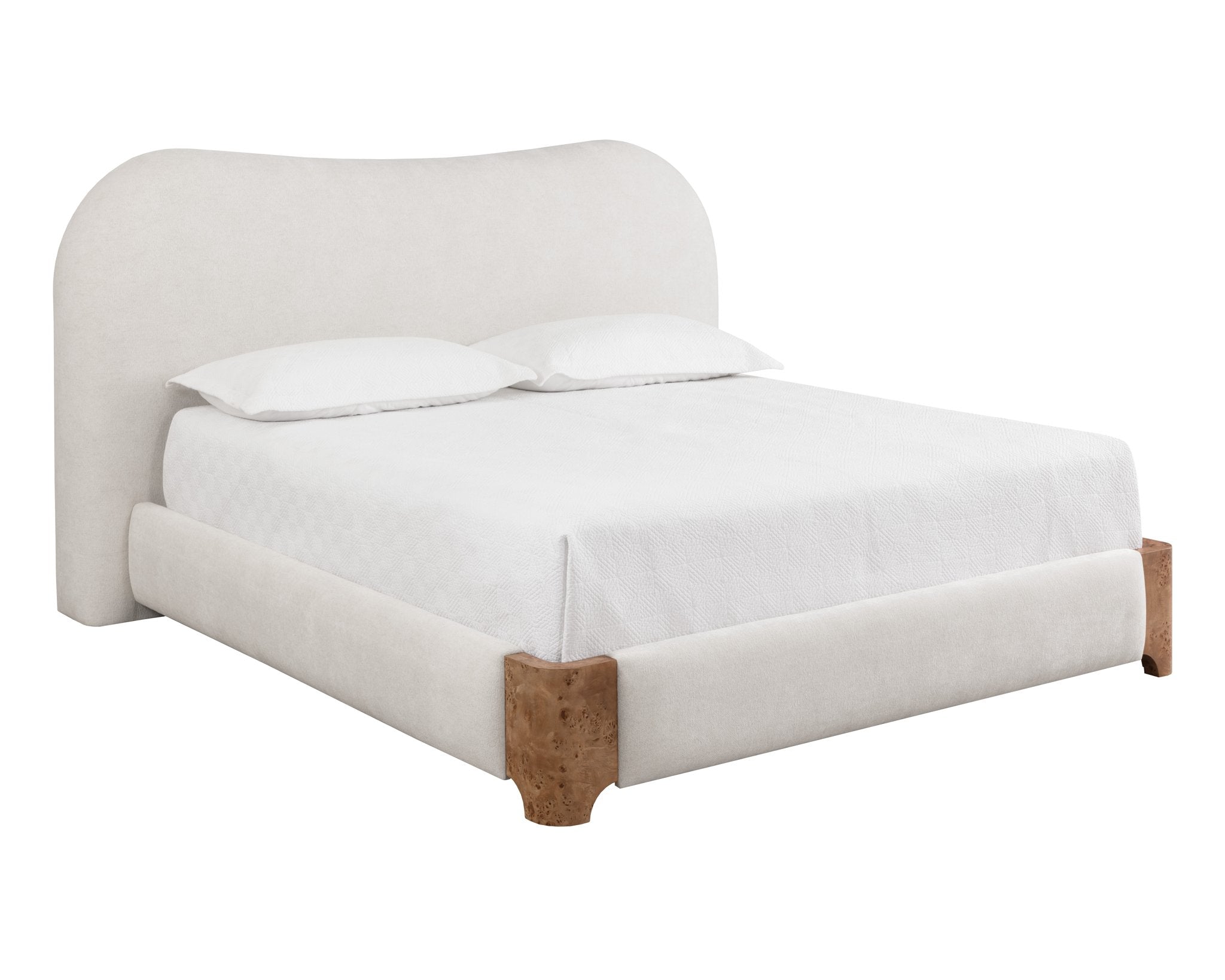 Sunpan Knowles Bed King Eclipse White