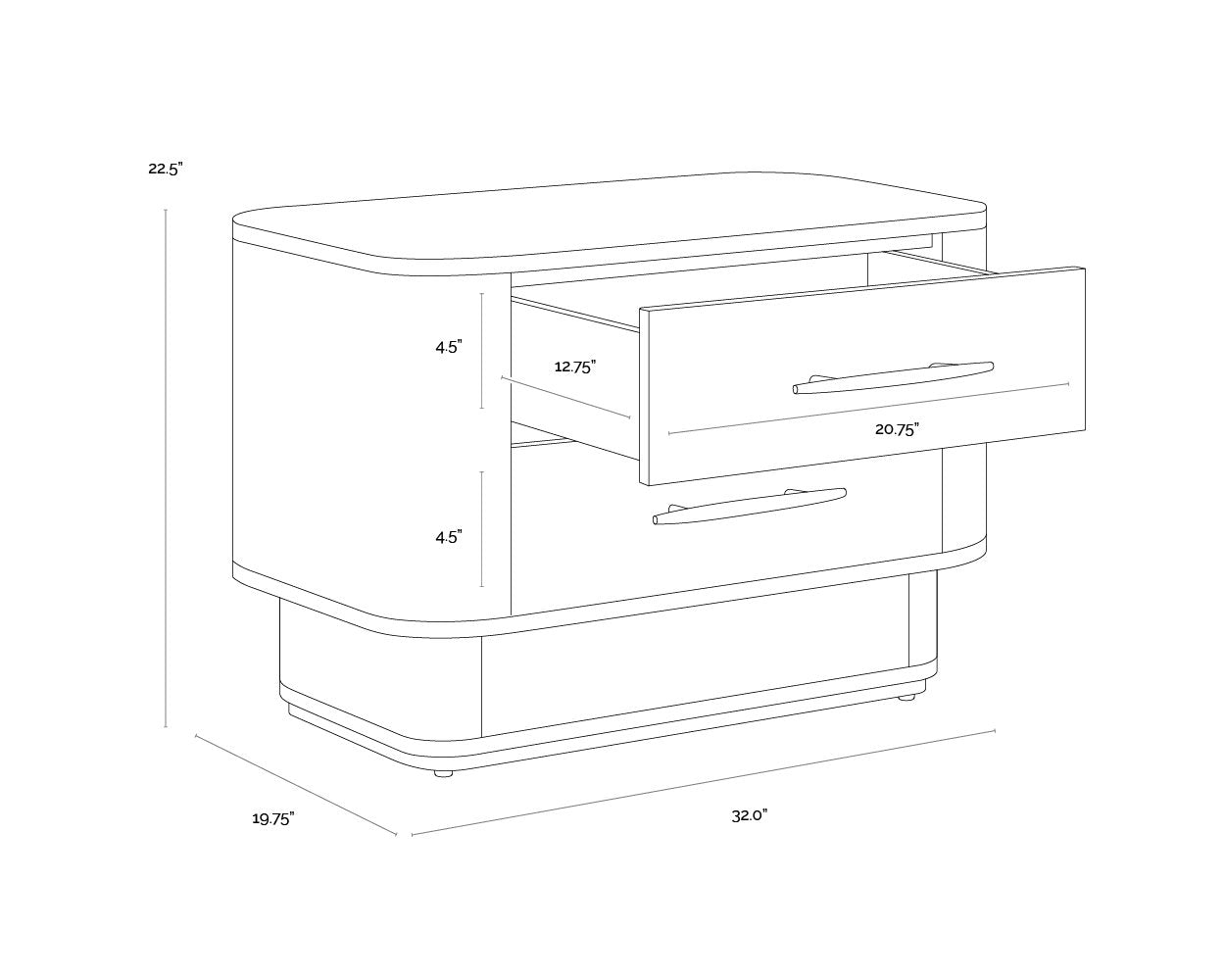 Sunpan Ezekiel Nightstand