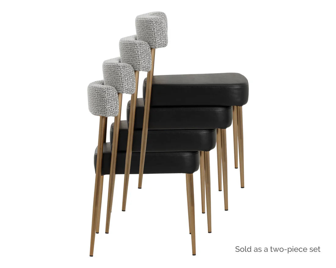 Sunpan Ashwin Stackable Dining Chair Set Of 2