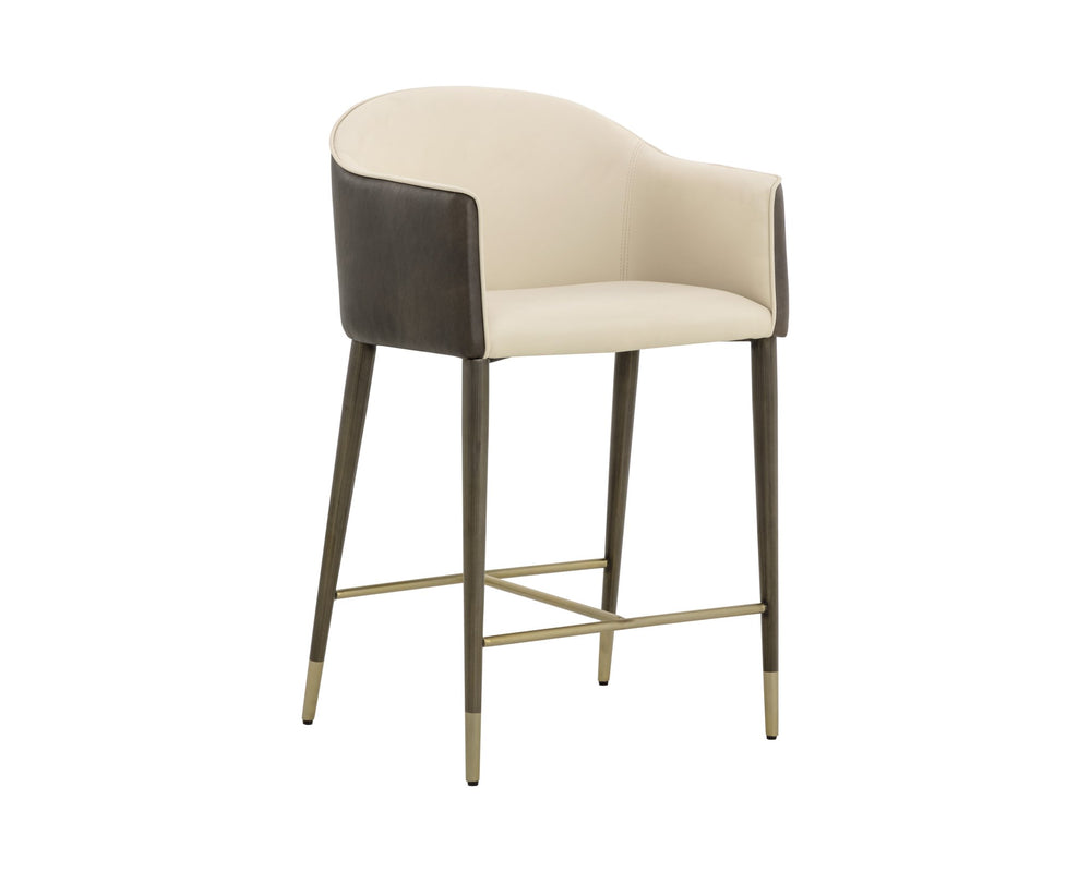 Sunpan Kylin Counter Stool Dillon Cream / Bravo Ash