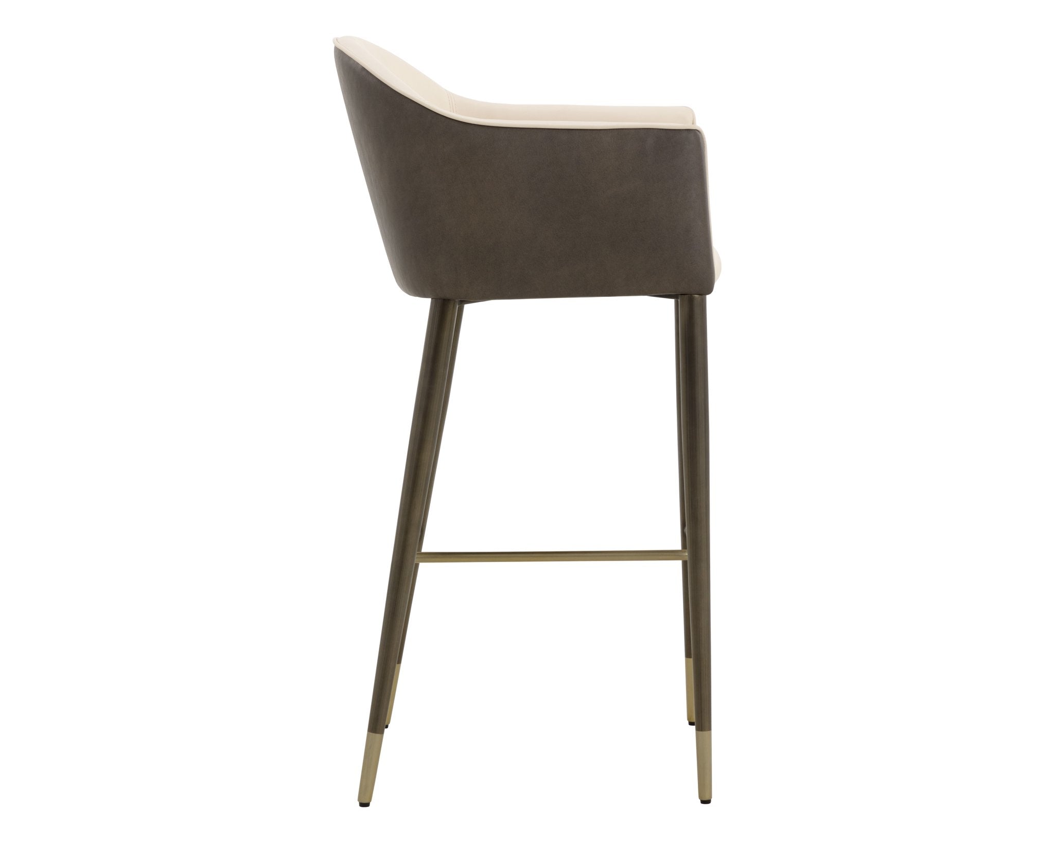 Sunpan Kylin Barstool Dillon Cream / Bravo Ash