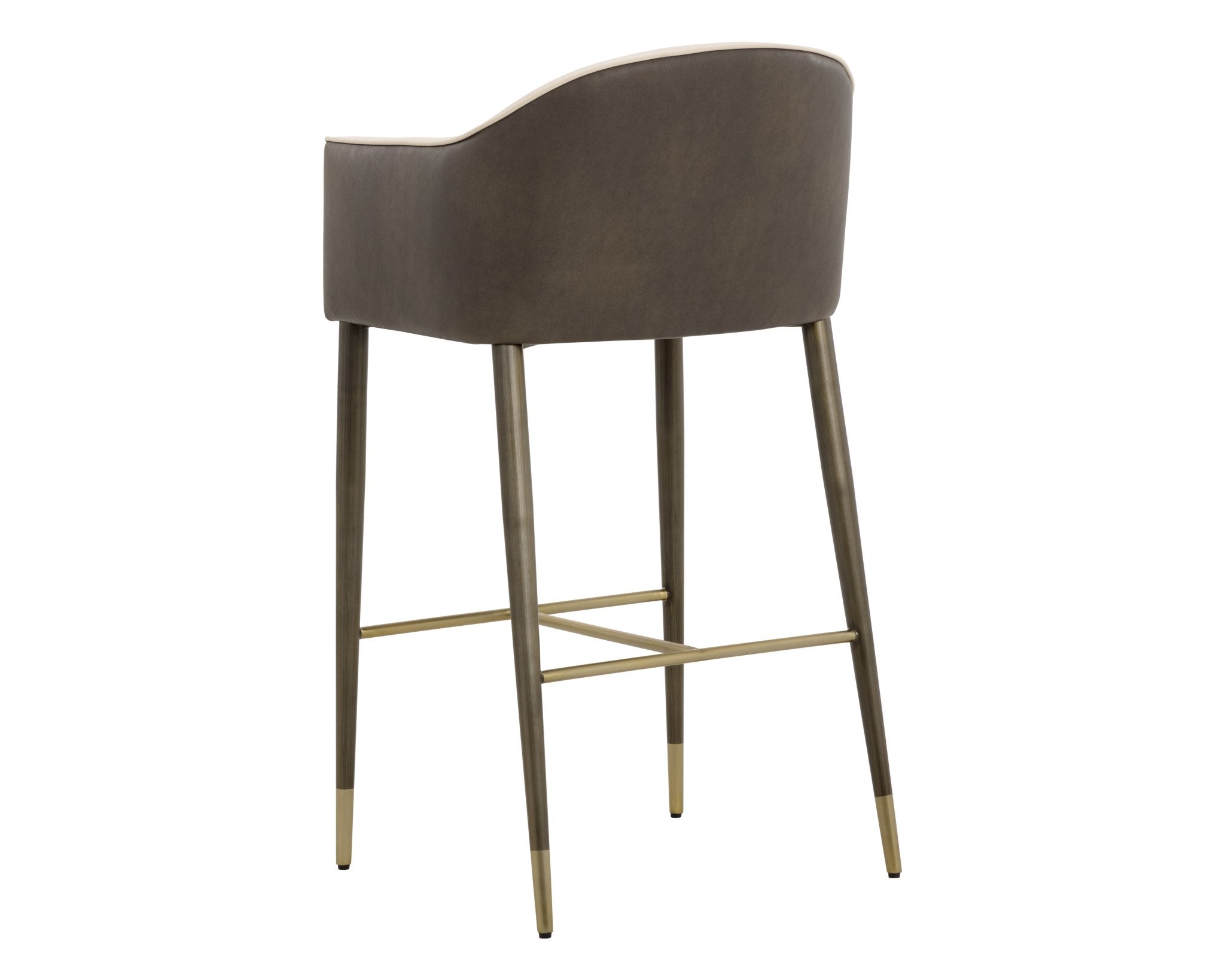 Sunpan Kylin Barstool Dillon Cream / Bravo Ash