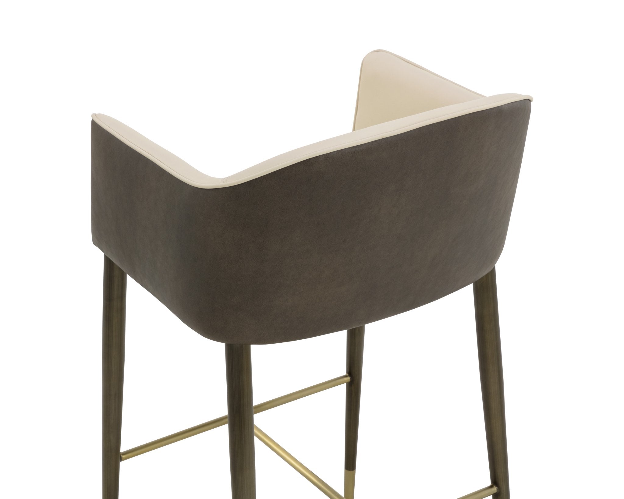 Sunpan Kylin Barstool Dillon Cream / Bravo Ash