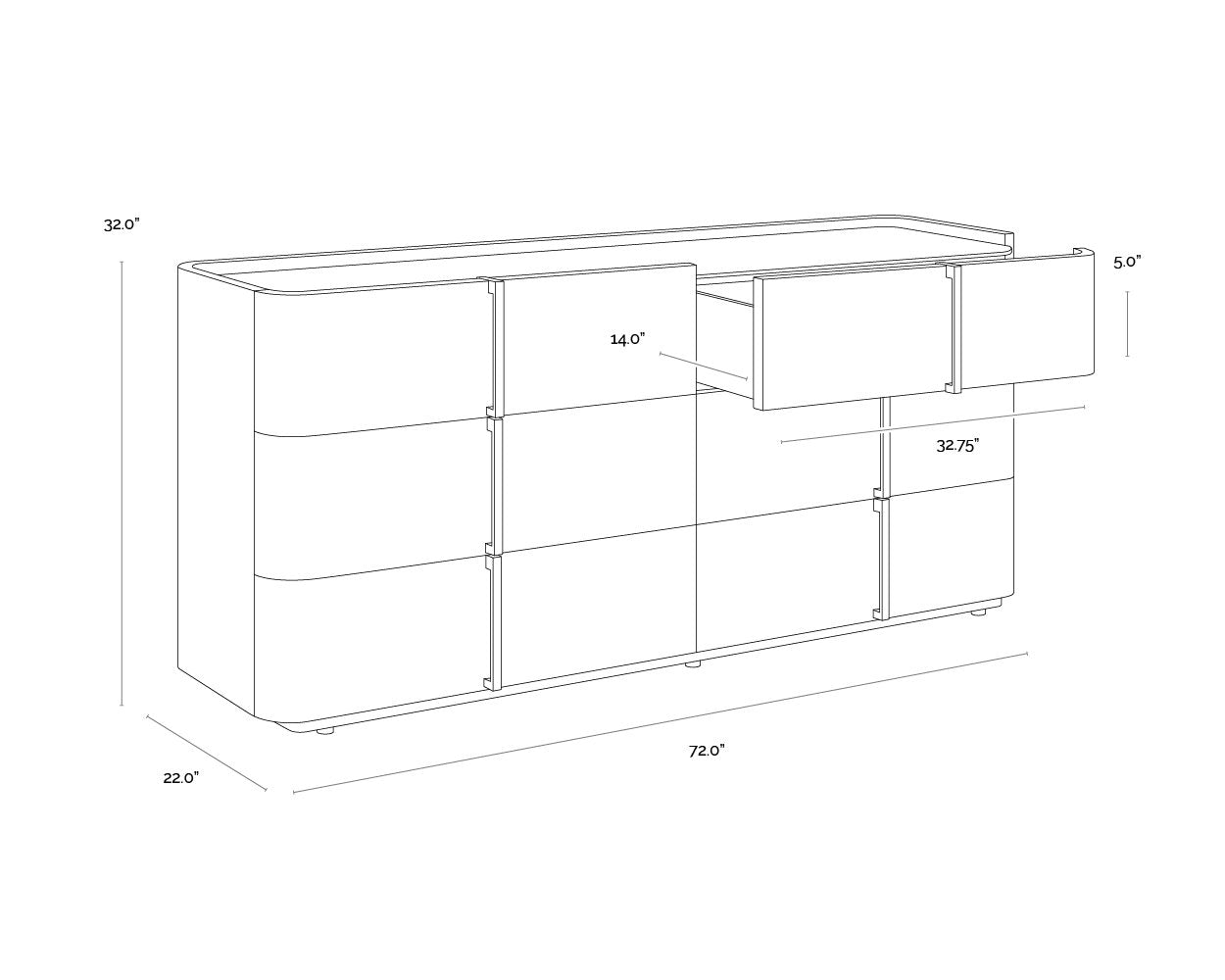 Sunpan Jamille Dresser