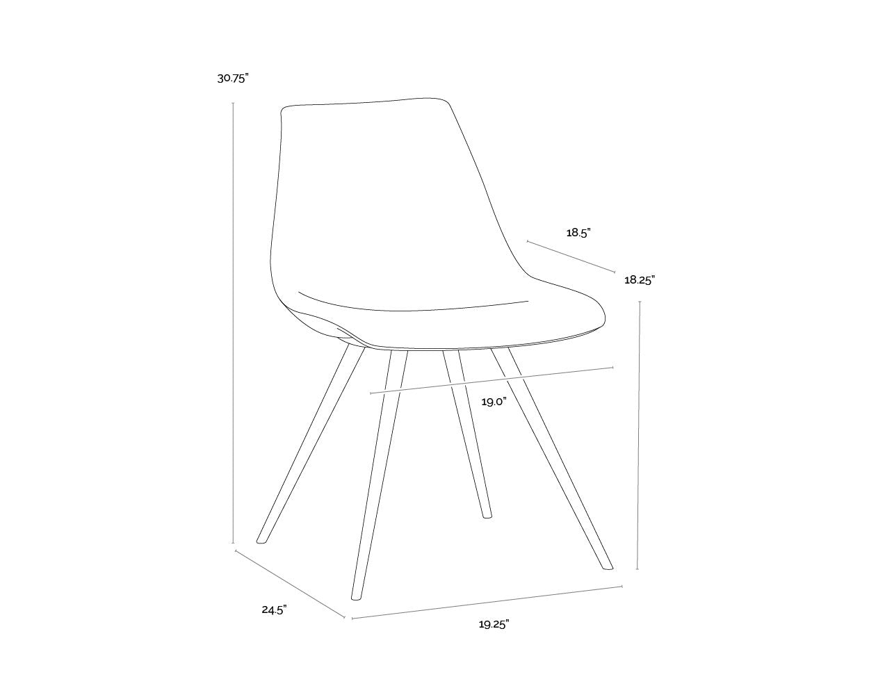 Sunpan Lipa Dining Chair