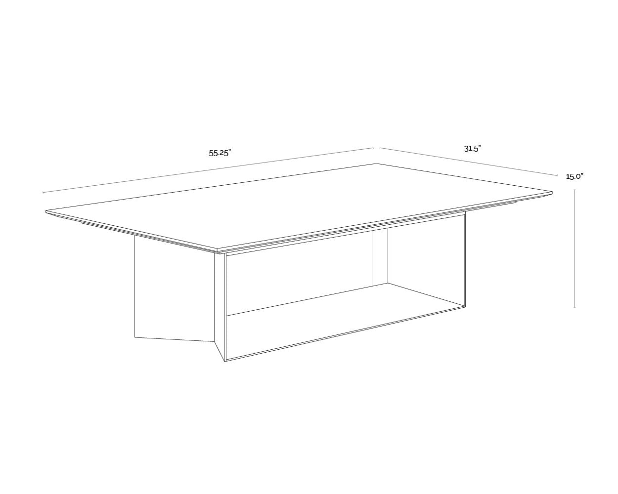 Sunpan Soleen Coffee Table