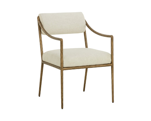 Sunpan Leticia Dining Armchair Geralt Linen