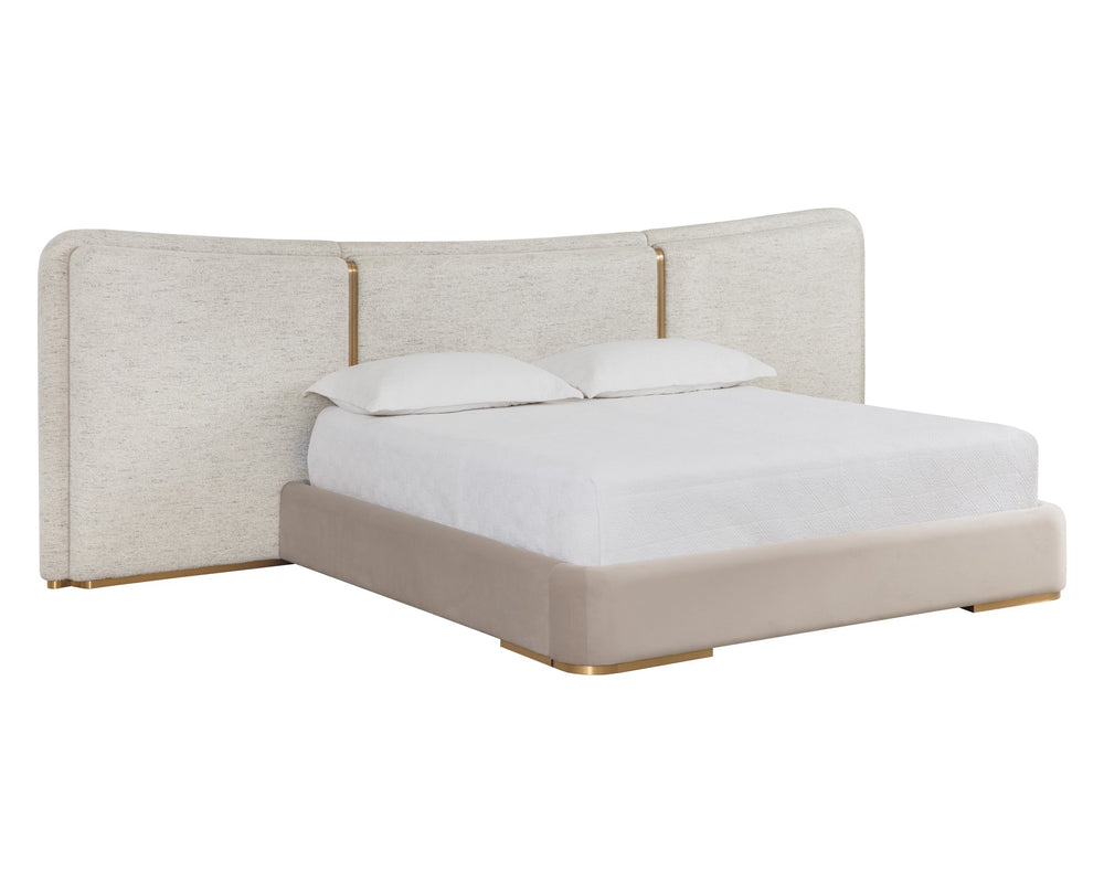 Sunpan Clarimond Bed King Hailey Moon / Meg Taupe