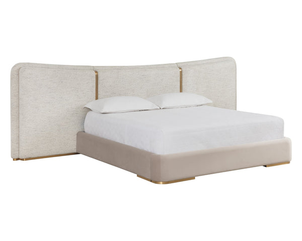 Sunpan Clarimond Bed King Hailey Moon / Meg Taupe