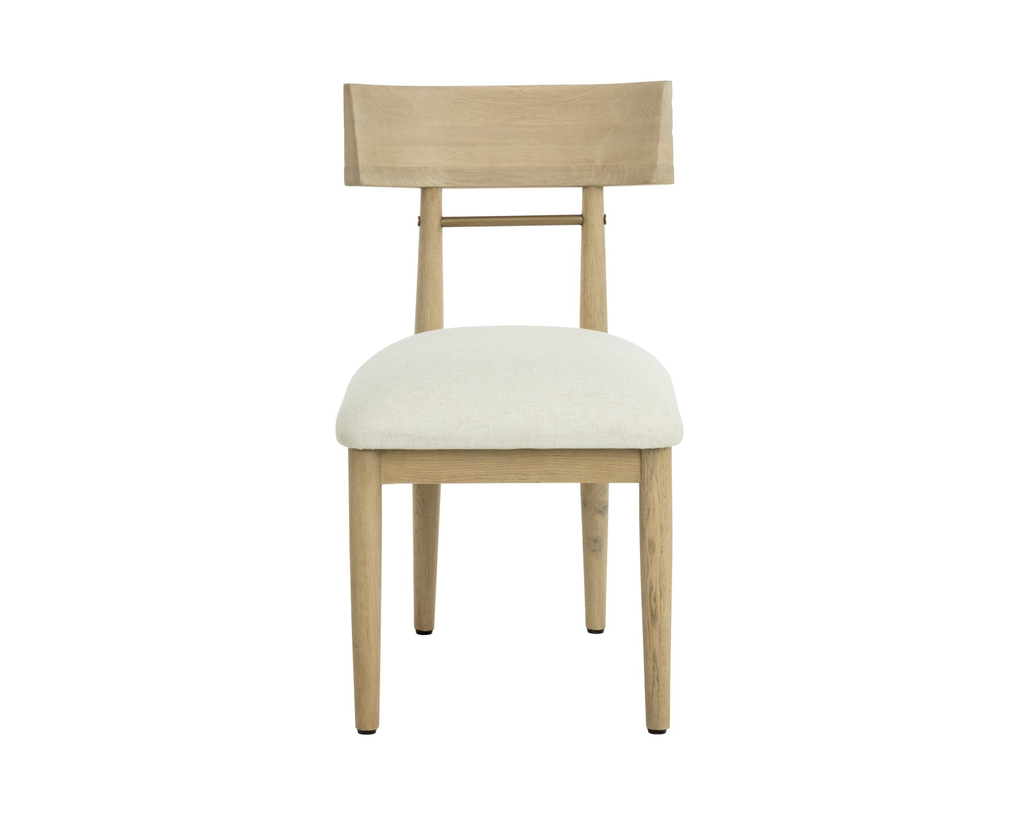 Sunpan Florian Dining Chair Light Oak Geralt Linen Set Of 2