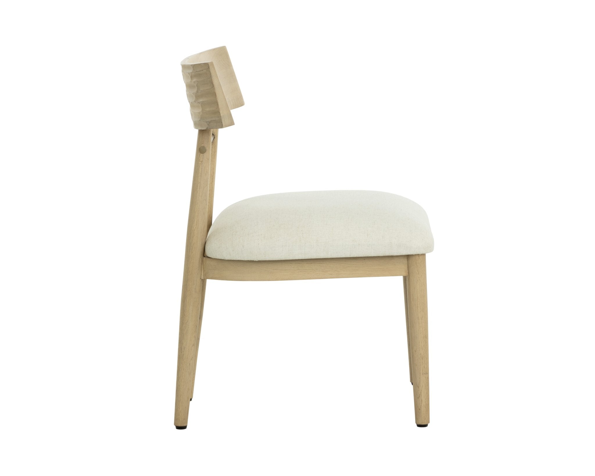 Sunpan Florian Dining Chair Light Oak Geralt Linen Set Of 2