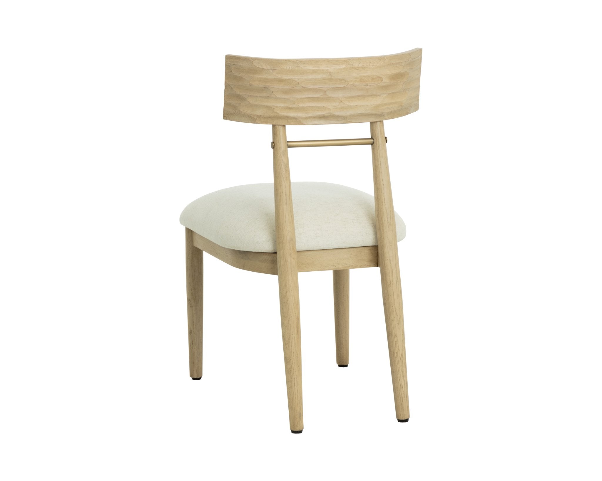 Sunpan Florian Dining Chair Light Oak Geralt Linen Set Of 2