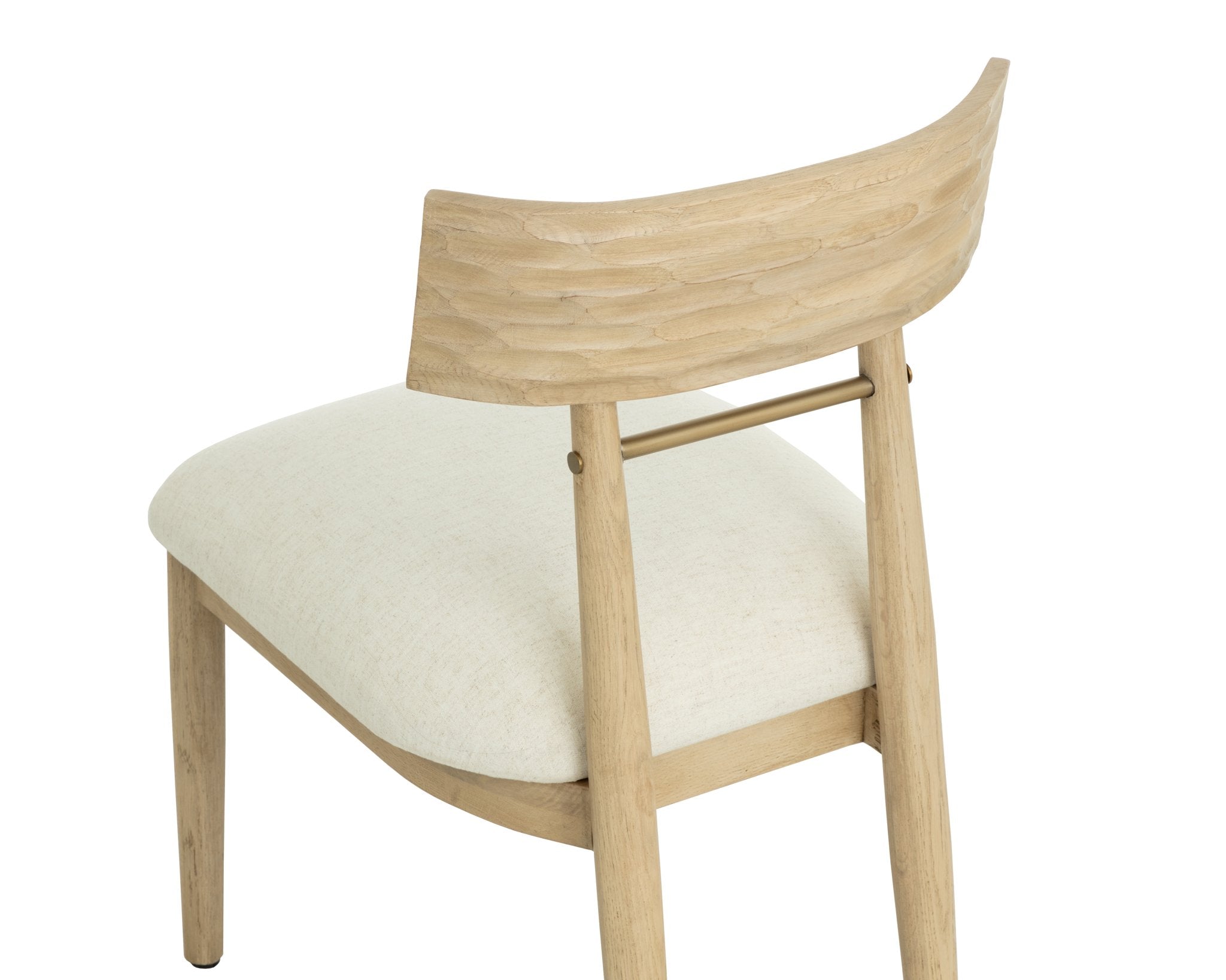 Sunpan Florian Dining Chair Light Oak Geralt Linen Set Of 2