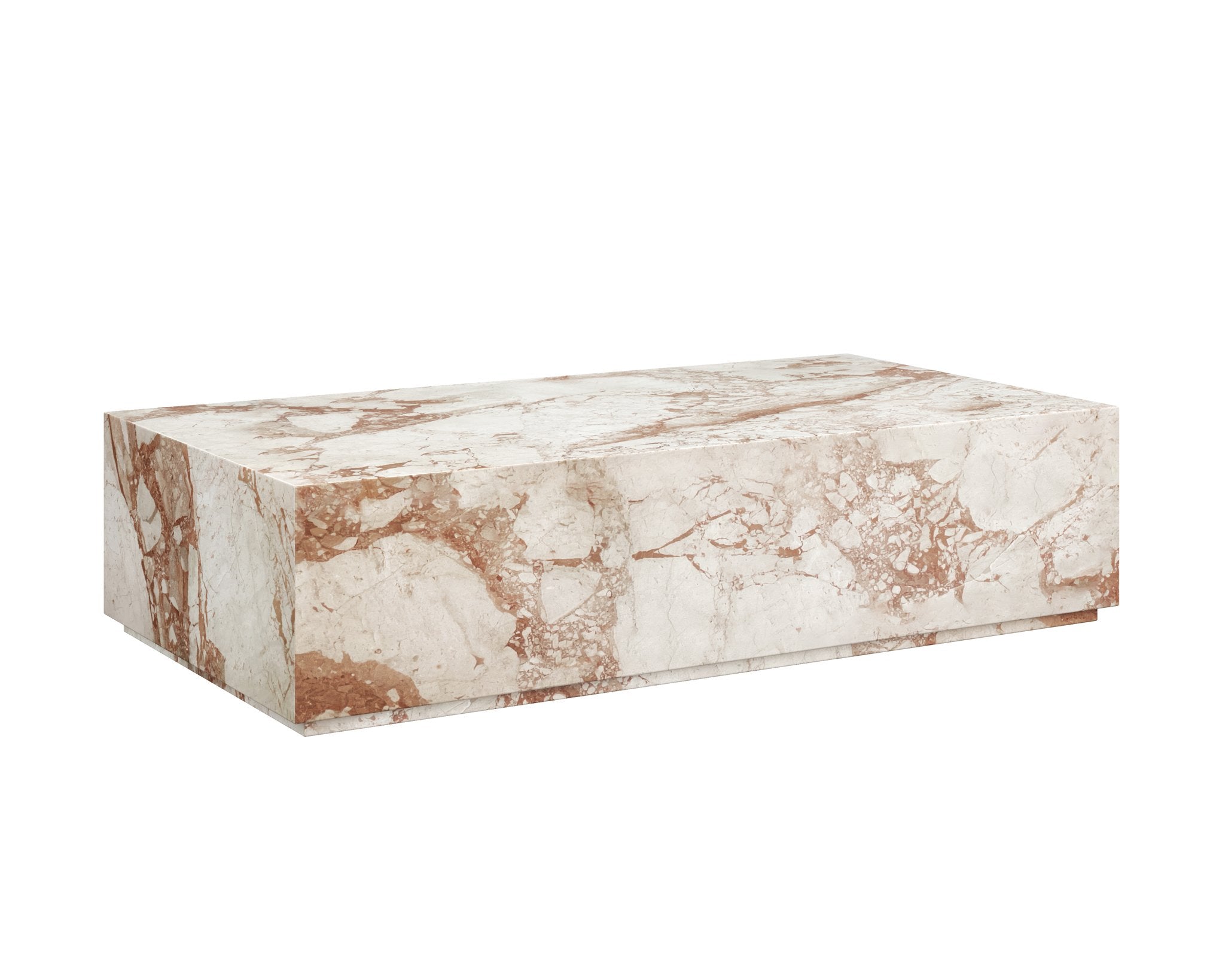Sunpan Laros Coffee Table Crema Breccia