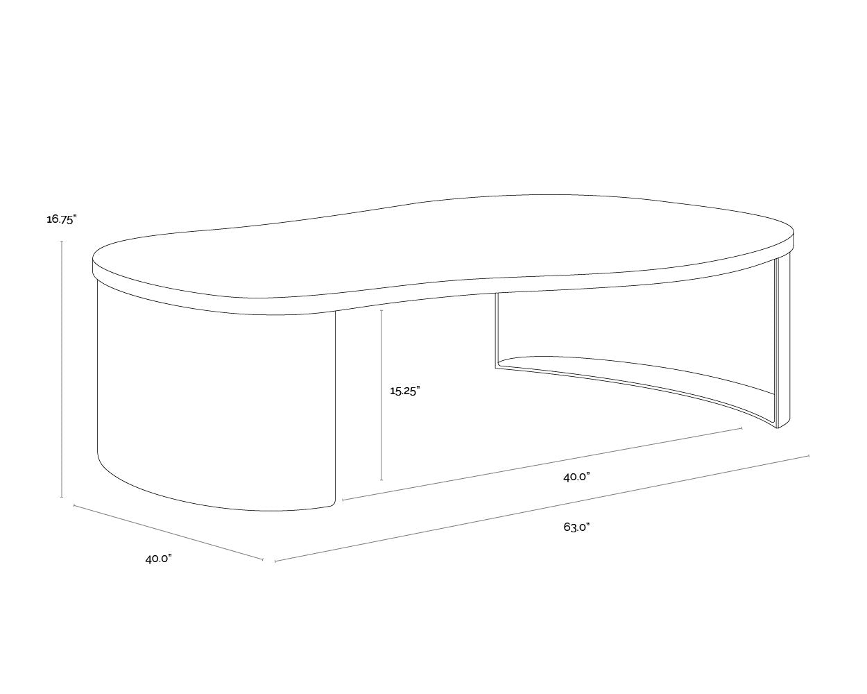 Sunpan Nafisa Coffee Table