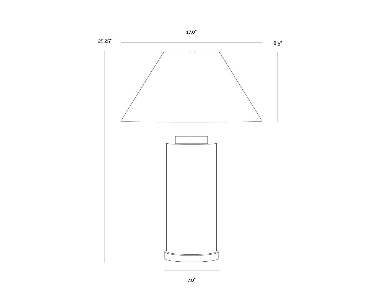 Sunpan Cilla Table Lamp