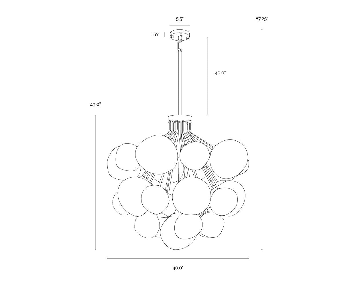 Sunpan Dionis Chandelier