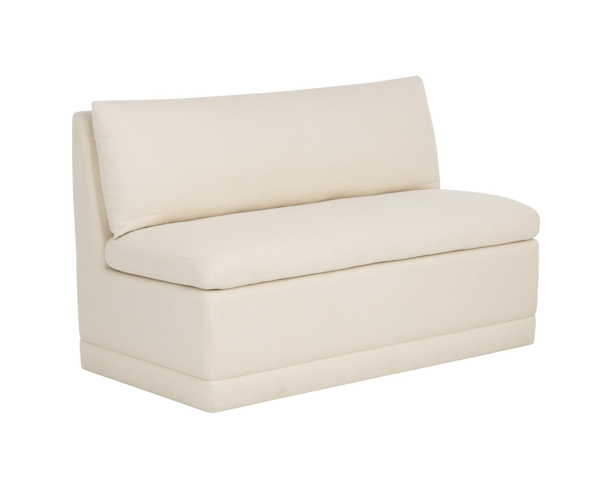 Sunpan Donatella Banquette Zenith Alabaster