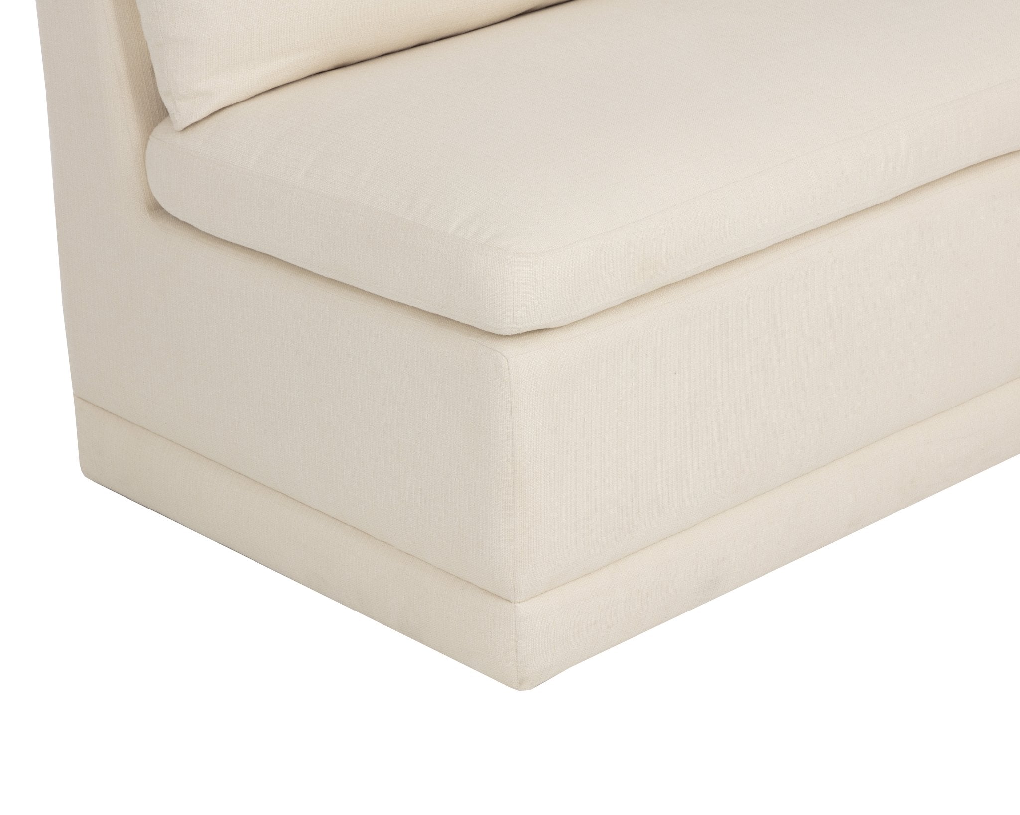 Sunpan Donatella Banquette Zenith Alabaster