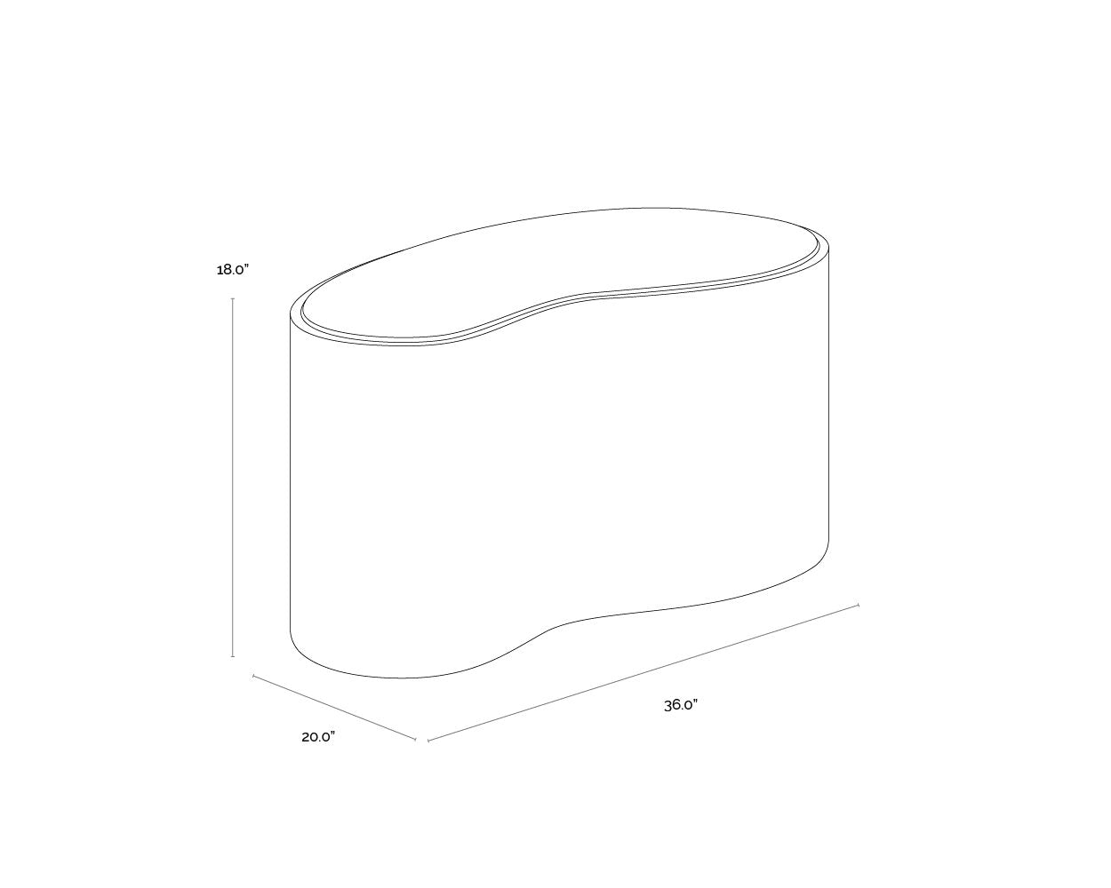 Sunpan Ishiko Coffee Table