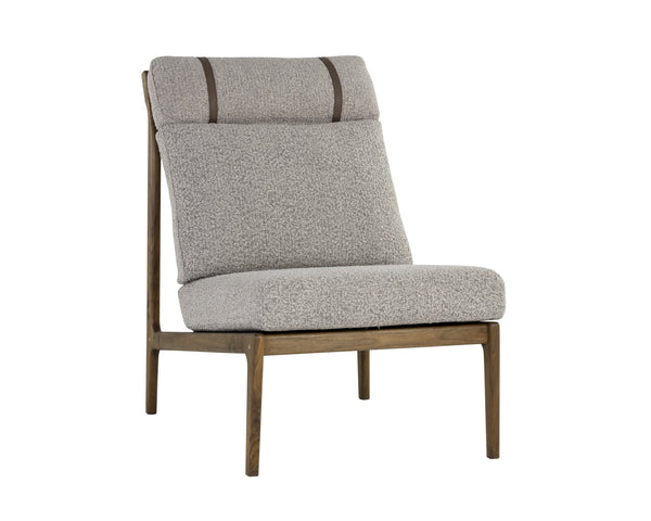Sunpan Elanor Lounge Chair Walnut Copenhagen Cappuccino